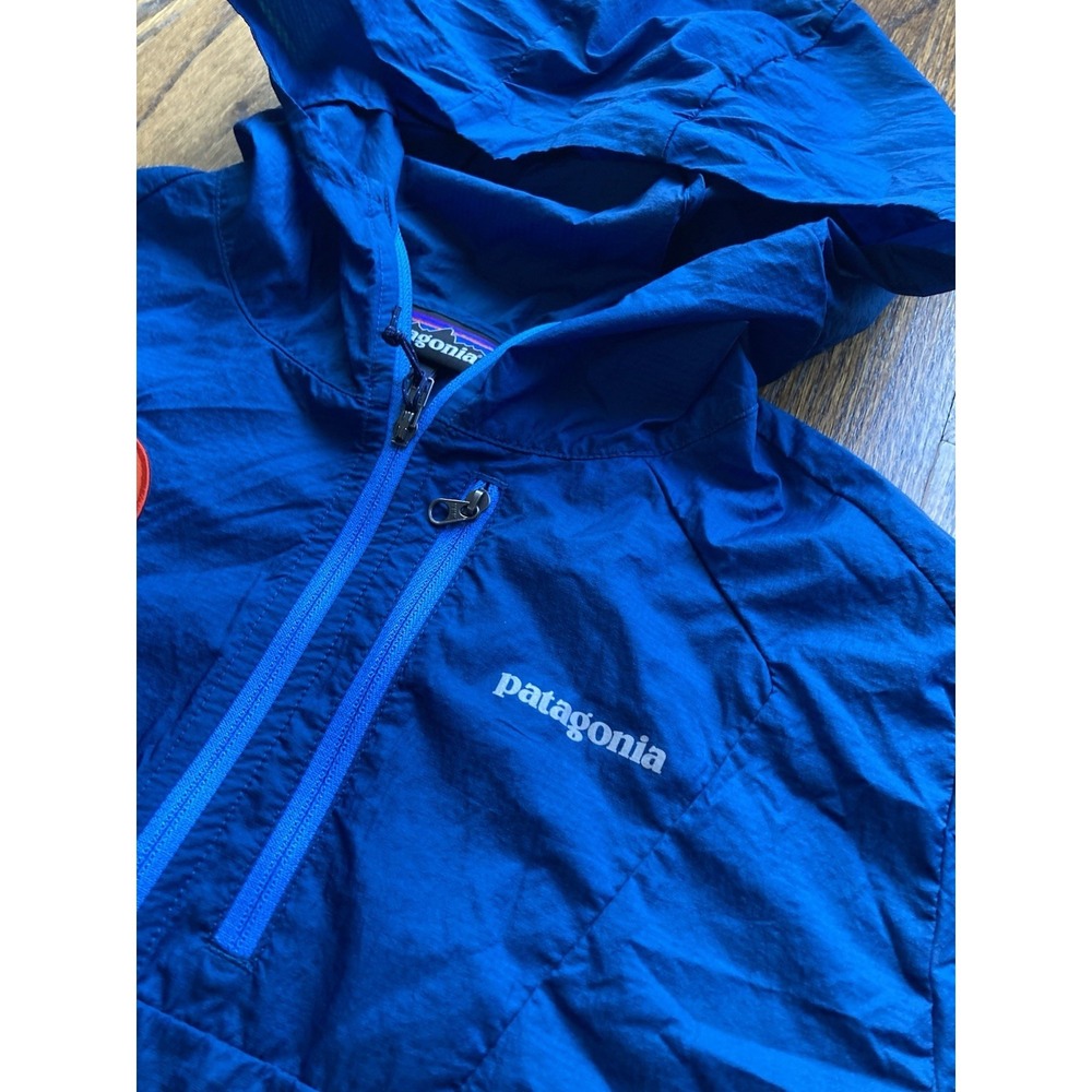 Patagonia Houdini Rain Jacket Womens Medium Windbreaker Blue Ultralight Hiking - Picture 3 of 11